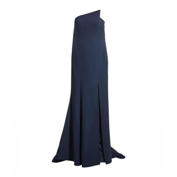 Romona Keveža Navy Blue Gown, Dress mother of the bride, black tie, women’s 4 - Picture 5 of 5